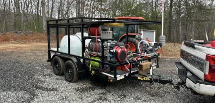 Revive Property Solution service vehicle for junk removal and pressure washing